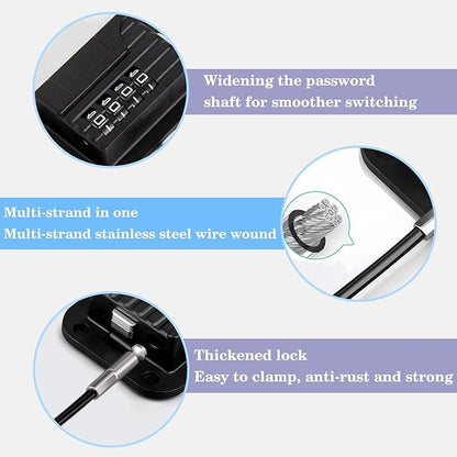 2025 New Refrigerator Locks with Combination - Child Proof Fridge Locks for Kids and Aldult with 4 Code, Cabinets Safety Door Lock for Freezer and Drawers, Windows - No Tools Need or Drill (Patent)