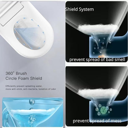 Electric Bidet Smart Toilet, Auto Open/Close Lid & Seat with Radar and Foot Sensor, Water Tank Built In, Auto Flushing, 8 Modes Water Wash,Warm Air Dryer. 20-year warranty. (TD-71EV)