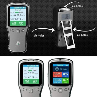 EG Air Quality Monitor, Formaldehyde Detector, Pollution Meter, Sensor, Tester; Detect & Test Indoor Pollution, TVOC Volatile Organic Compound Gas, PM2.5 2.5 Micron Particulate Matter Dust; eBook