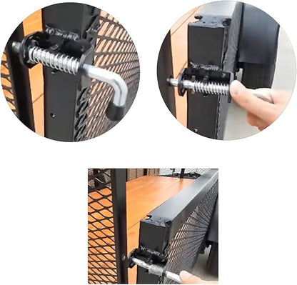 Heavy Duty 304 Stainless Steel Spring Pin Latch Lock Assembly for Doors Cabinets and Utility Trailer Gate -136mm/155mm/165mm (1 pcs) (12X165)