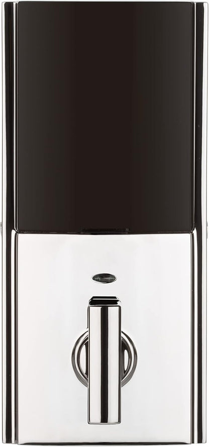 Kwikset SmartCode 916 Z-Wave Smart Lock, Keyless Entry Ring Compatible Door Lock, Touchscreen Electronic Deadbolt, SmartKey Re-Key Security, Smart Hub Required, Contemporary Polished Chrome