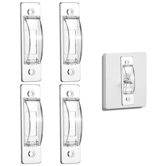 4 PCS Light Switch Cover Guard Child Proof Light Switch Guard Wall Switches Cover Toggle Switches Covers for Protects Your Lights from Being Accidentally Turned On or Off by Children and Adults
