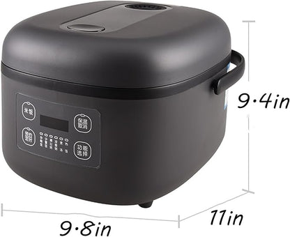 Mini Rice Cooker, Non-Stick Inner Pot/5L Large Capacity, Various Cooking Functions, Multi-Function SILS, Smart Touch, Household Portable Electric Cooker