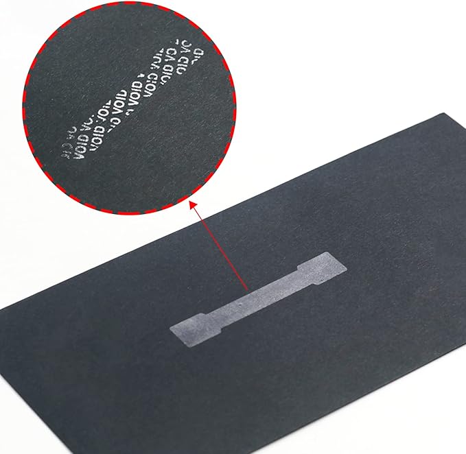 Transparent Blank Tamper Evident Labels Crystal Clear Sealing Package Seal Self Adhesive Security Warranty Void Tamper Proof Stickers (100pcs Bone)