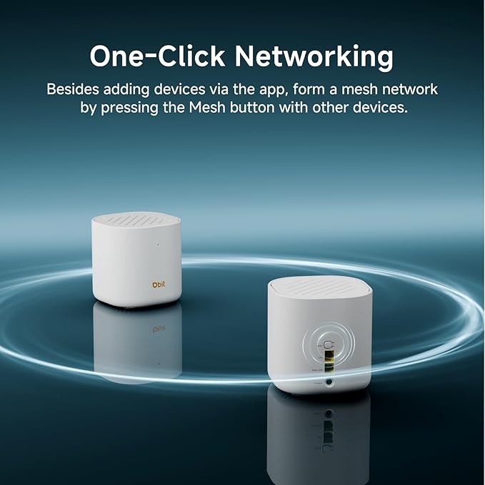 DBIT AX3000 WiFi 6 Mesh Wi-Fi System | 4,500 Sq Ft Coverage & 150 Devices | Dual-Band, Seamless Roaming, Parental Controls | Replaces Wireless Router and Extender | 2 Gigabit Ports Per Unit (2-Pack)