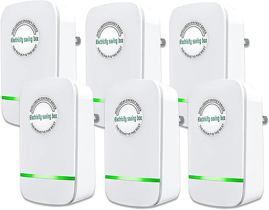 Power Saver Pro, 2025 Stop Watt Energy Saving Device, Intelligent Voltage Stabilization & Power Optimization Energy Saving Device, Household Office Electricity Saving Box US Plug 90V-250V 30KW 6Pack