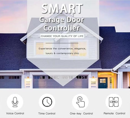 Tuya Smart WiFi 5V garage door opener controller Garage Open Close Monitor,wireless APP Remote Control Magnetic Door sensor,Compatible with Alexa Echo Google Home