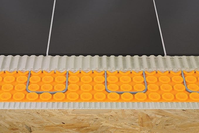 All-in-one Electric Radiant Floor Heating Kit 27 Sq Ft 240V with Smart WiFi Programmable Touchscreen Thermostat, Heating Uncoupling Membrane, Underfloor Heating Cable