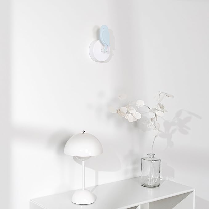 Birdie 2.0 - Design Indoor CO2 Monitor - Air Quality Meter for Home & Office - Promotes Mental & Physical Health - Modern Interior Decor - Reducing Health Risks with Clean Air (Glacier, FullBirdie)