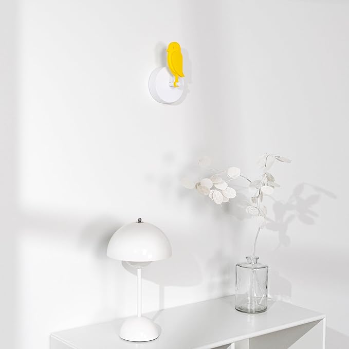 Birdie 2.0 - Design Indoor CO2 Monitor - Air Quality Meter for Home & Office - Promotes Mental & Physical Health - Modern Interior Decor - Reducing Health Risks with Clean Air (Yellow, FullBirdie)