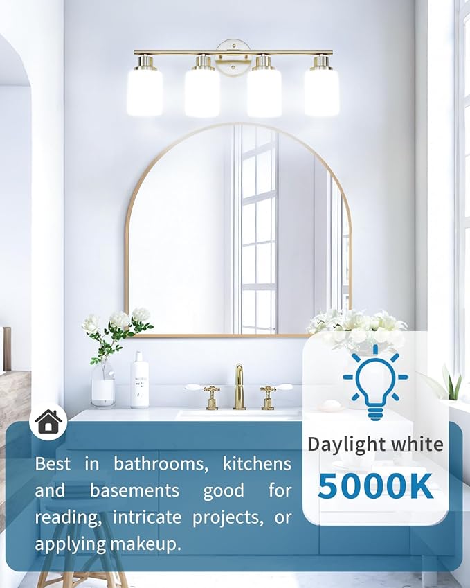 TJOY LED Light Bulbs, 100 Watt Equivalent A19, 5000K Daylight LED Bulbs, 15W Bright White Light Bulbs, Energy Saving Light Bulb with E26 Standard Base, 1500 Lumens Non Dimmable Lamp Bulb, 3 Pack