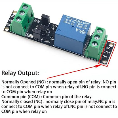 Relay Module with Optocoupler High/Low Level Trigger for Arduino (3, 3V Relay 1 Channel)