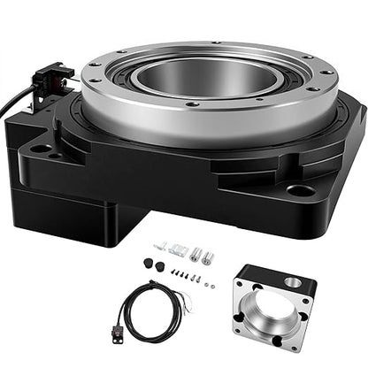 Hollow Rotary Platform Positioner Actuator High Accuracy 360 Degree Electric Indexing Table Rotating Table for NEMA34 Stepper Motor / 80mm Servo Motor Replace DD Motor Cam Indexer