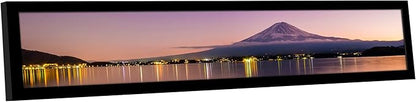Americanflat 5x30 Picture Frame with Polished Plexiglass - Signature Collection - Gallery-Style Frames Made of Engineered Wood - Photo Frame for Wall Display - Black
