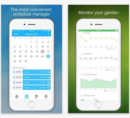 Netro Spark Smart Sprinkler Controller, WiFi, Weather Aware, Remote Access, Compatible with Alexa (8 Zone)