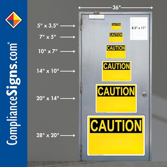 ComplianceSigns.com DANGER Pinch Point Watch Your Hands ANSI Bilingual Safety Label Decal, 5x3.5 inch 4-Pack Vinyl for Machinery, American Made Safety Signs for the Workplace