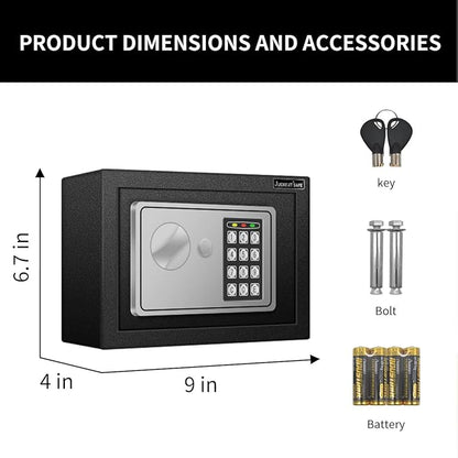 JUGREAT 25 Keys Cabinet with Sensor Light,Electronic Key Safe,Pin Code Keyless Storage Box for Keys,Secure Wall Mount Safe with 25 Key Tags