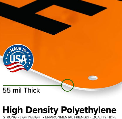 Custom warning Sign, OSHA Sign, 24x30 Inches, 55 mil thick HDPE (high density polyethylene), Made in USA by My Sign Center