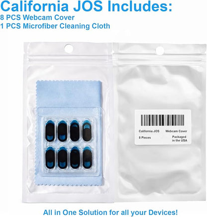 JOS [8 Pack] Webcam Cover, 0.03 inch Ultra Thin Laptop Camera Cover Slide for iPhone iPad MacBook Pro Computer iMac Cell Phone PC Accessories Camera Blocker Slider, Great for Privacy