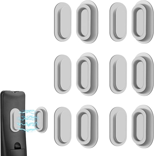 6 Pack Magnetic Remote Control Holder – Upgraded Silicone Magnetic Wall Mount for TV, Fan & Air Conditioner Remotes – Self-Adhesive, No-Drill Remote Control Holder Wall Mount