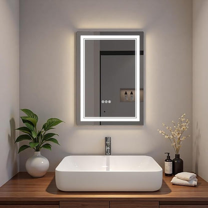 LED Bathroom Mirror with Lights, Wall Mirrors