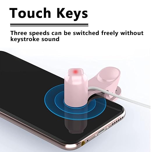 Annrybor Screen Auto Clicker For Phone:3 Speed Physical Tapper, Simulated Finger Continuous Click, Compatible With Android And IOS, Suitable For Tik Tok Live, Lightning Deal, Reward Tasks (WHITE)