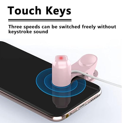 Annrybor Screen Auto Clicker For Phone:3 Speed Physical Tapper, Simulated Finger Continuous Click, Compatible With Android And IOS, Suitable For Tik Tok Live, Lightning Deal, Reward Tasks (WHITE)