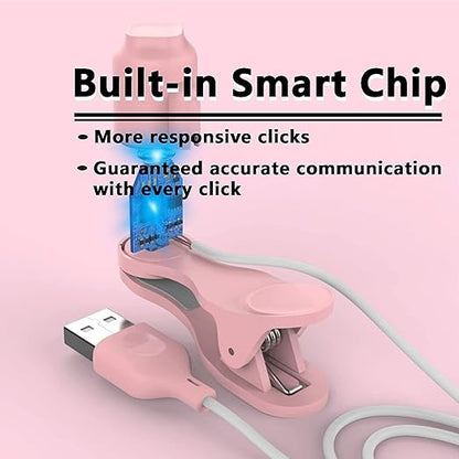 Annrybor Screen Auto Clicker For Phone:3 Speed Physical Tapper, Simulated Finger Continuous Click, Compatible With Android And IOS, Suitable For Tik Tok Live, Lightning Deal, Reward Tasks (PINK)