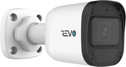 Revo Ultra Blue Series 8CH 4K POE H.265 NVR, 2TB & 6X 5 Megapixel Indoor/Outdoor IR Cameras with Built-in Mic – Remote Access Via Pc, Mac & Phone (No Monthly Fee)