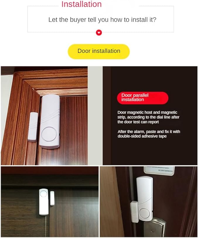 5Set/Lot Door and Window Magnetic Sensor Alarm Smart Home Security Protection Door Window Alarm