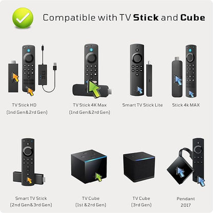 Replacement Voice TV Remote for Fire Series, Smart TV Stick (HD, 4K, 4K Max, Lite), fit for TV Cube and Omni, Insignia, Toshiba Smart TVs