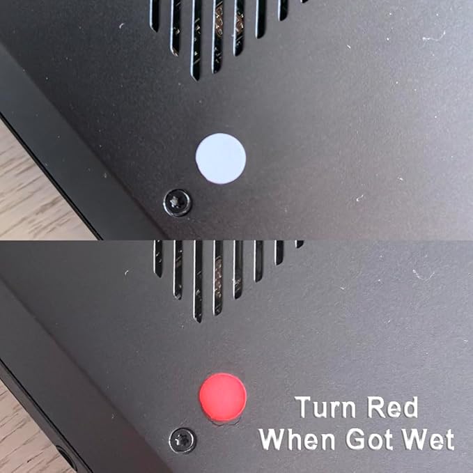620pcs 0.24 inch Dot Water Sensitive Sticker Turn Red When Got Wet Device Potential Damage Indicator Warranty Void Instruction Liquid Sensor Label
