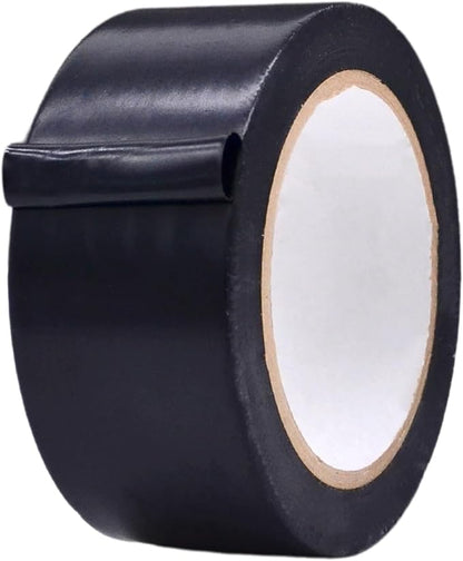 MAT Vinyl Marking Tape Black - 2 inch x 36 yds. for Safety Floor Marking (School Gym, Restaurants, Warehouse), Dance Floor Splicing, Pinstriping Cars & Boats