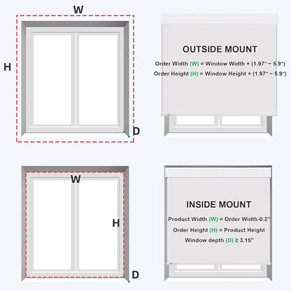 ZSTARR Motorized Smart Blind for Window,Automatic Blackout Roller Shade Compatible, with Remote Control, Child Safety Rechargeable Battery Blind with Valance,Customize (Dove Colour)