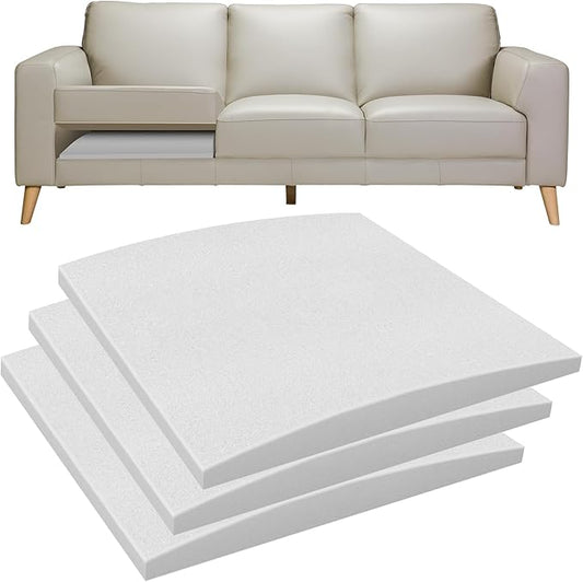Couch Cushions Support for Sagging Seat -20"X 20"Curved Foam Sofa Cushion Support Board,Grey Couch Supporterfor Under The Cushions,Set of 3