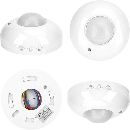 Occupancy Sensor Light Switch, 360 Degree PIR Motion Light Switch 110V‑240V Movement Sensor Light Switch Ceiling Mounted Motion Sensor Detector Switch