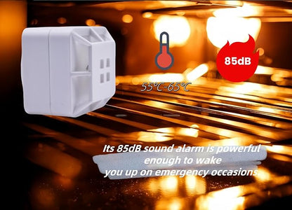 Heat Alarm Heat Detector,A1 Level, Temperature 55°C-65°C, 85dB Alarm Sound for Home Kitchen Garage Boiler Houses,Battery Powered