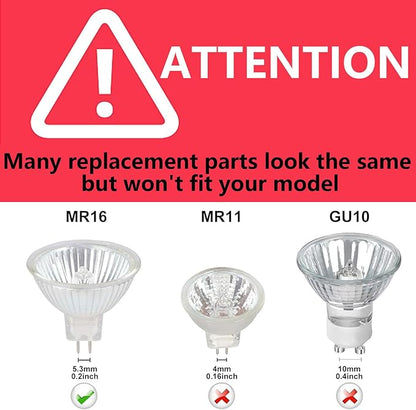 5W MR16 LED Landscape Light Bulbs, Low Voltage 12V Outdoor Landscape Spotlight and Indoor Track Light, GU5.3 Bi-Pin Base, Soft White 3000K, Non-Dimmable, (Pack of 4)