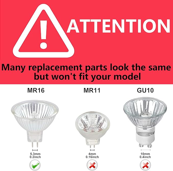 5W MR16 LED Landscape Light Bulbs, Low Voltage 12V 50W Halogen Replacement for Outdoor Landscape Spotlight and Indoor Track Light, GU5.3 Bi-Pin Base, Soft White 3000K, Non-Dimmable (Pack of 10)