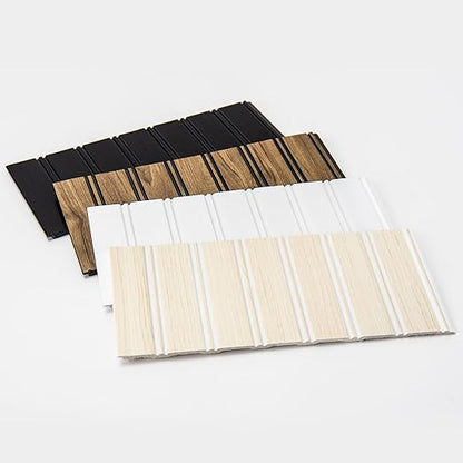 Art3d Wainscoting Wall Panel 4-Pieces Sample Kit, Beadboard Panels for Walls, 4 Color Polystyrene Board and Batten Wall Panel Sample Kit