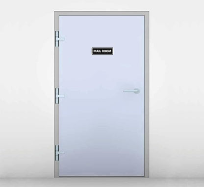 Mail Room Sign – Premium Frosted Acrylic Material, Strong Self-Adhesive, Quick Installation, Suitable For Your Office, Hotel, Bar, Restaurant And Home(9 × 3 Inches, Black)