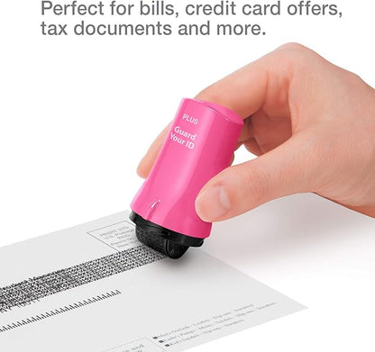 Guard Your ID Advanced Security Roller 2.0 Identity Theft Prevention Stamping Pink