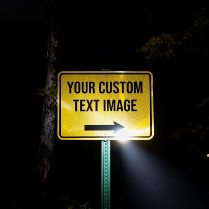 Custom Metal Sign, Personalized Signs for Business, Workplace, Home, 18x14 Inches, Engineer Grade Reflective Opion, Rust Free Aluminum, UV Ink Printing