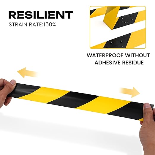Industrial Red & White Caution Tape 2-Pack | 2in x 108ft Floor Marking Tape | Waterproof & Forklift-Proof | Long-Lasting for Warehouse, Factory, Parking