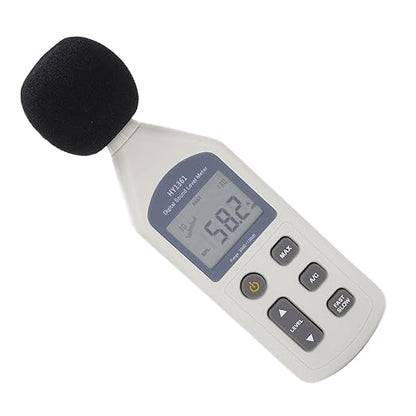 Digital Sound Level Meter with LCD Screen, Handheld Decibel Monitor 30-130dBA, 35-130dBC - Sensor, Backlit Display, Ideal for Noise Measurement