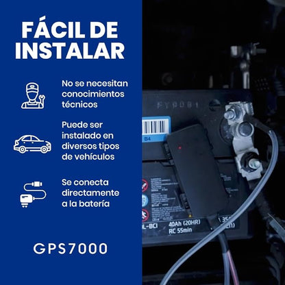 GPS7000 Hidden Vehicle GPS Tracker for Vehicles | 12 Months Service Included | 4G Car GPS Tracker Device | Easy Self-Installation | Real-Time Vehicle Tracking | Optional Renewal, No Mandatory Fees
