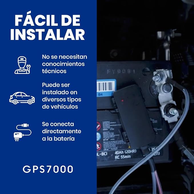 GPS7000 Hidden Vehicle GPS Tracker for Vehicles | 30 Days Service Included | 4G Car GPS Tracker Device | Easy Self-Installation | Real-Time Vehicle Tracking | Optional Renewal, No Mandatory Fees