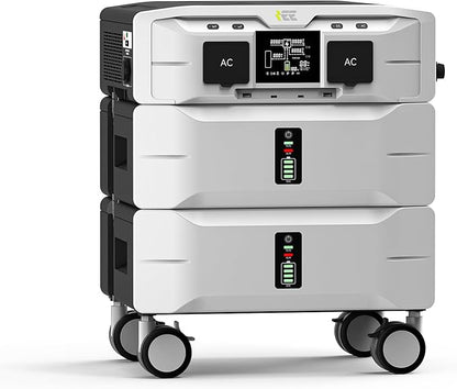 IEE 5120Wh Power Station SP5000, 120/240V 5000W AC Output(9000W Peak), Lifepo4 Home Battery Backup Expandable to 10kWh, 1000W PV Charging, Solar Generator for Home Use, Emergency, Camping, RV