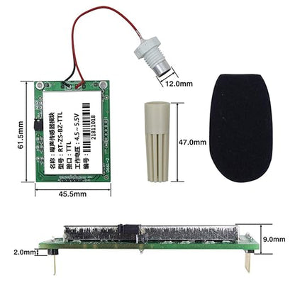 Taidacent Industrial Grade Noise Decibel Detection Module Sound Sensor Sound Level Meter Sound Measurement (RS485-12V)