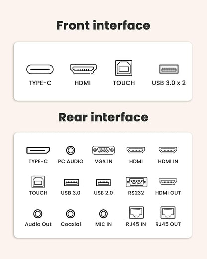 Smart Board for Classroom, 75" 8+128 GB Interactive Smartboard Built-in Android OS & Open App Ecosystem - 4K Touchscreen Electronic Digital Whiteboard for Home Office School Studio Display